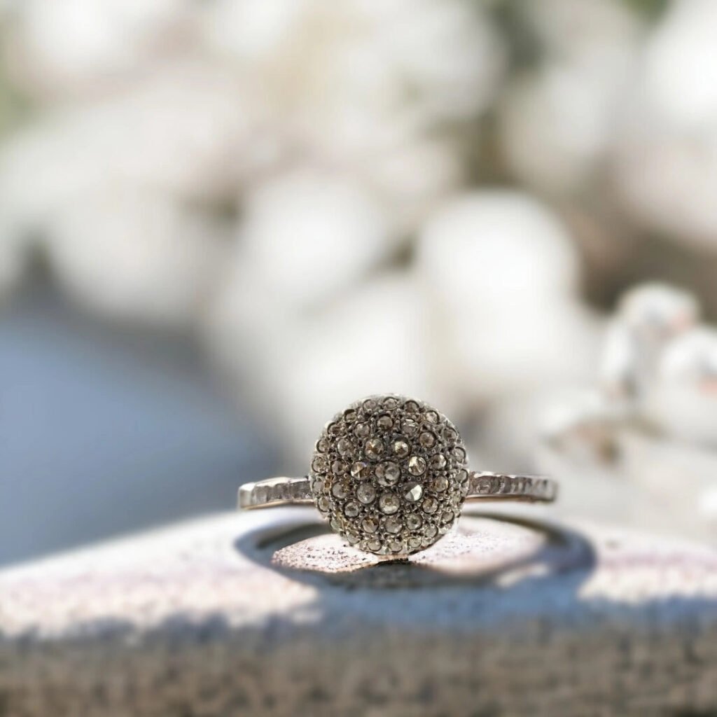 Salt and Pepper Diamond Stud Earrings Rustic Bohemian Bridal Set